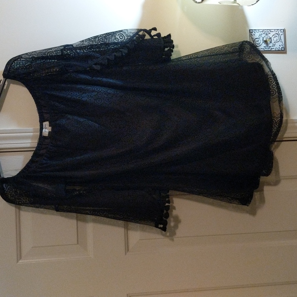 Umgee black embroidered lace dress